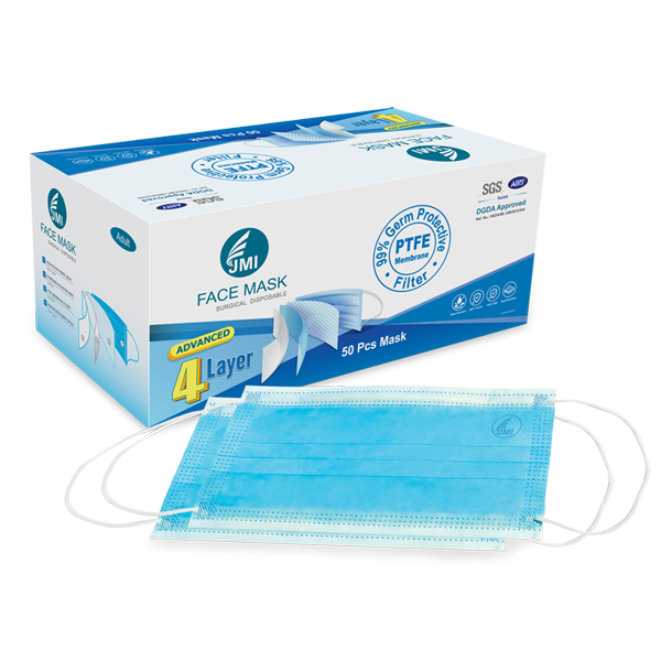 Nexgencare Limited Non-Woven Face Mask (JMI 4-Layer Protection)