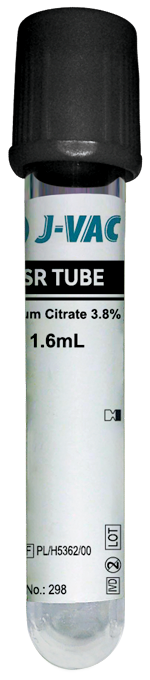 Nexgencare Limited Vacuum Blood Collection Tube (ESR Tube) - 1.6ml