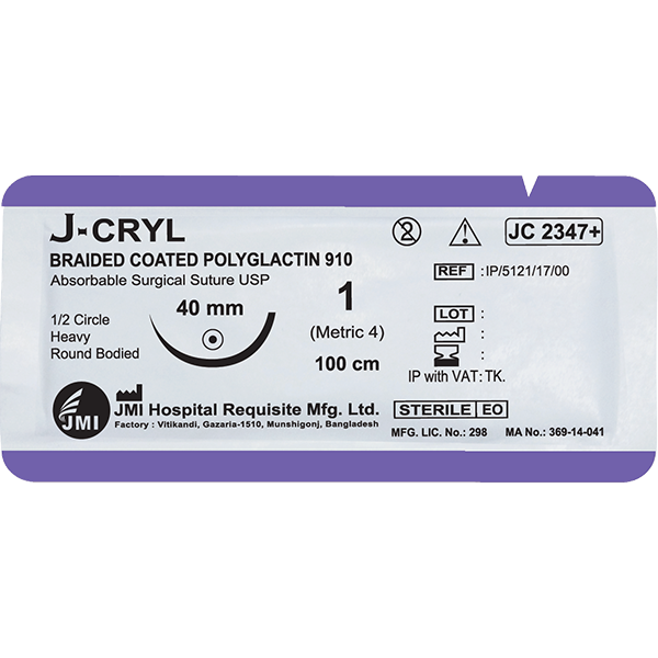 Nexgencare Limited Braided Coated Polyglactin 910 Surgical Suture
