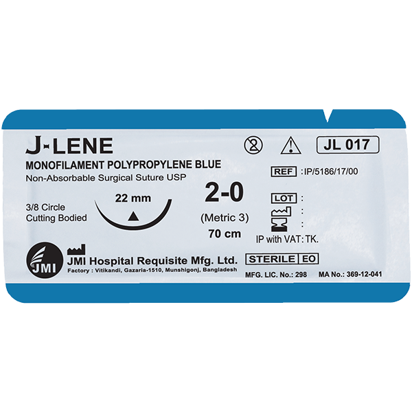 Nexgencare Limited Monofilament Polypropylene Blue Surgical Suture
