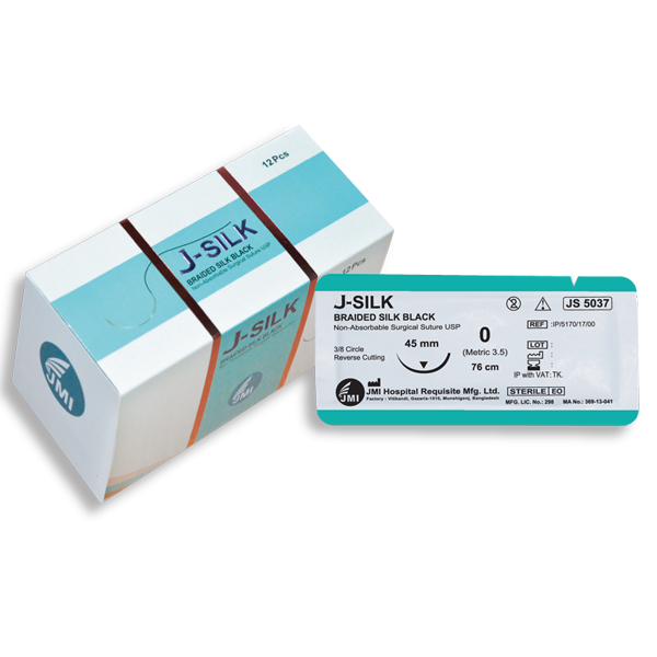 Nexgencare Limited Braided Silk Black Surgical Suture